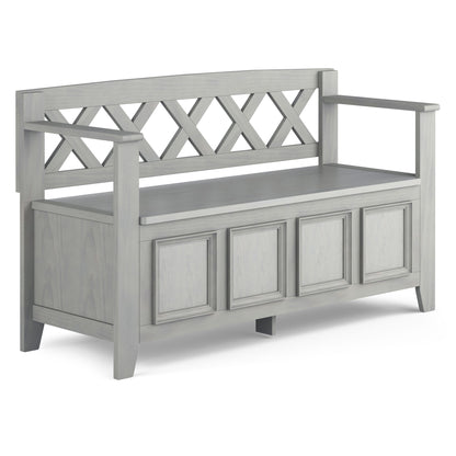 Amherst - Entryway Storage Bench - Gray