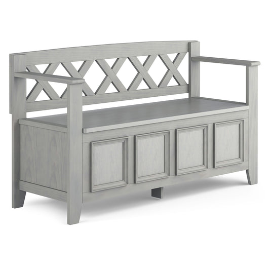 Amherst - Entryway Storage Bench - Gray
