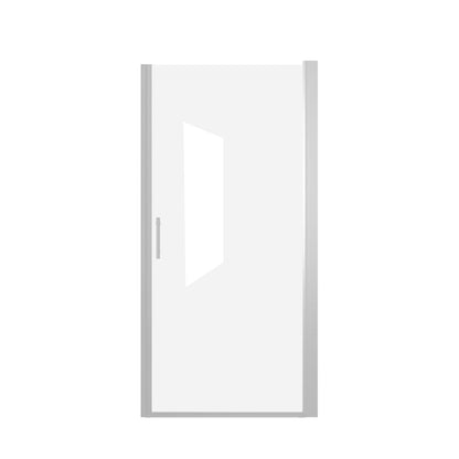 Shower Door With Explosion Proof Safety Film - Chrome