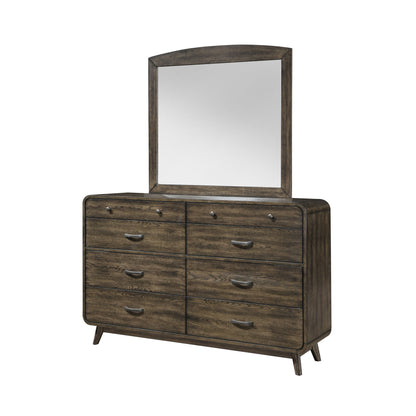 Rex - Mirror - Walnut Brown
