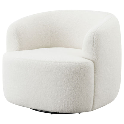 Denae - Upholstered Swivel Chair - Ivory