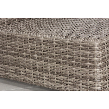 Patio Sofa Set For 4 With Cushions Convenient Outdoor Seating Group - Brown / Gray
