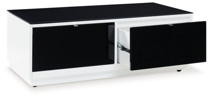 Gardoni - Rectangular Cocktail Table - White / Black