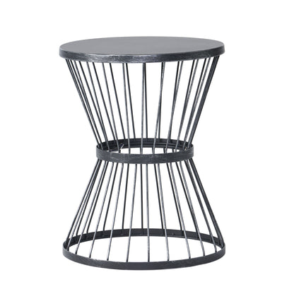 Lassen - Modern Outdoor Side Table With Hourglass Design