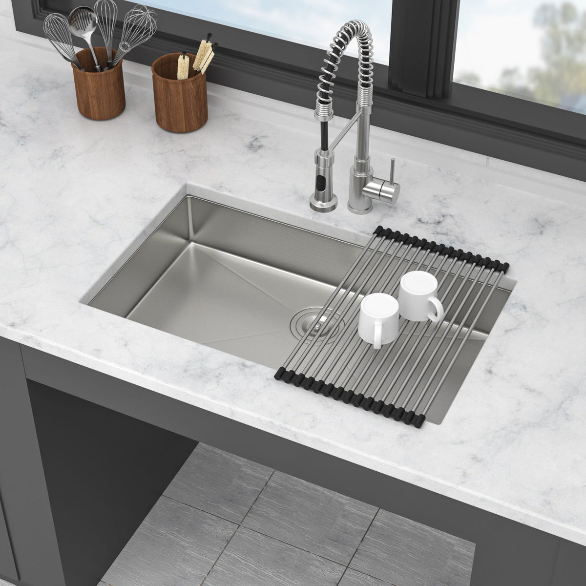 Undermount Sink, Low Depth Single Bowl