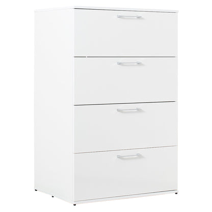 Bliss - Glossy 4 Drawer Jumbo Chest With Extra Deep Storage