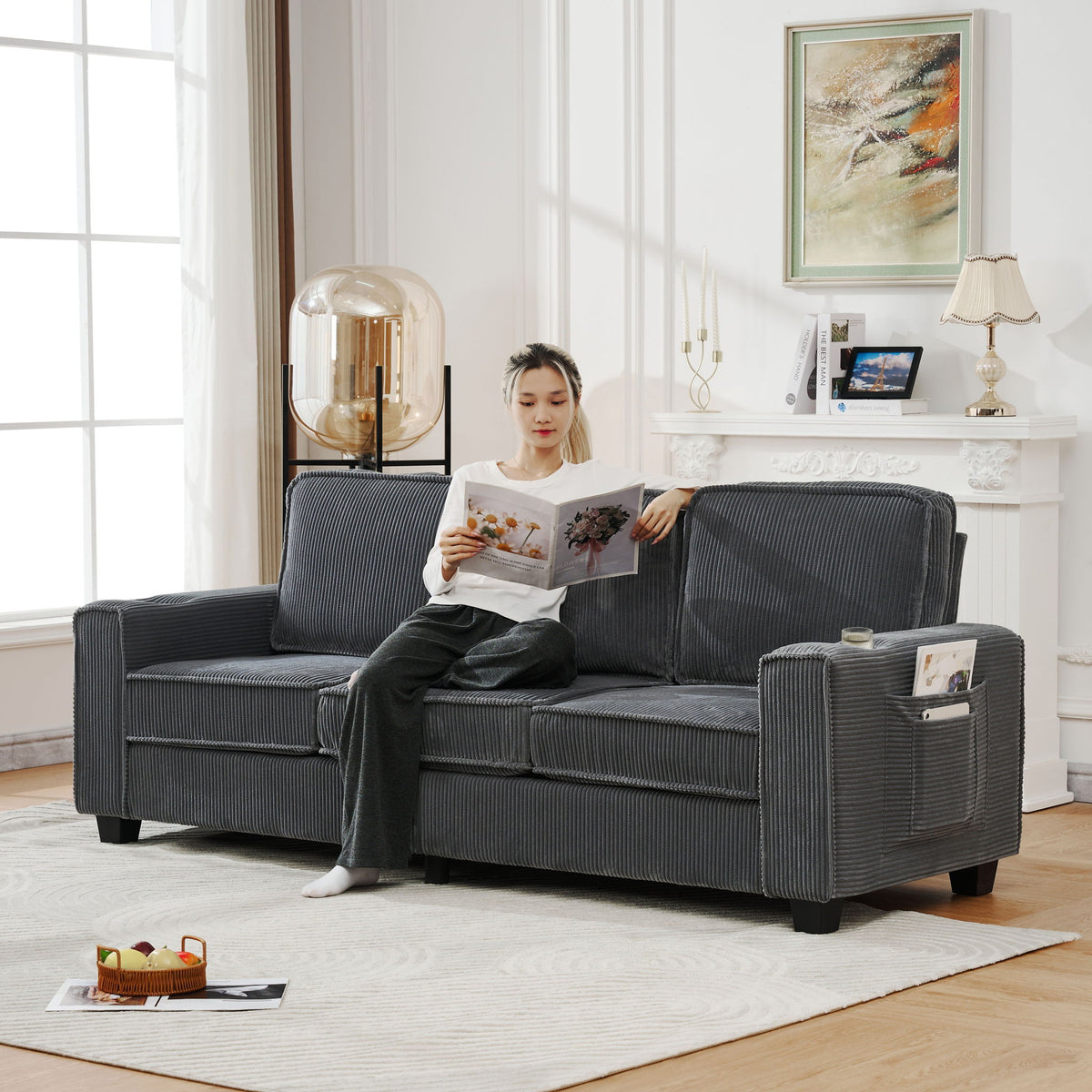 3 Seater Compact Sofa For Living Room