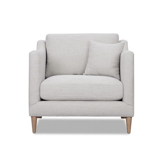 Chair With High Track Arms - Beige