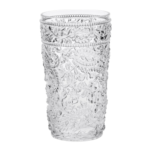 Paisley Style Acrylic Hi Ball Glasses (Set of 4)