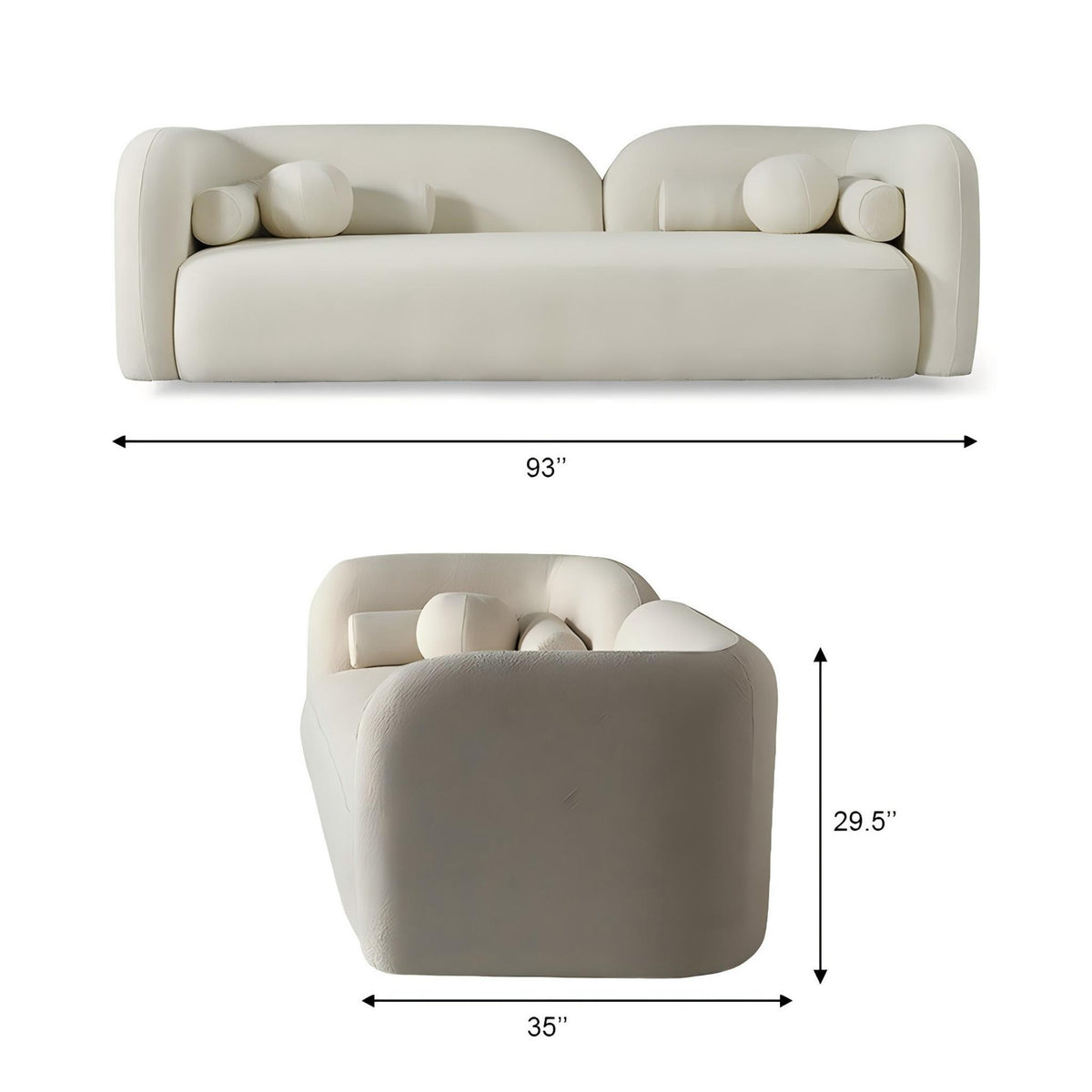 Donna - Japandi Design Boucle Sofa