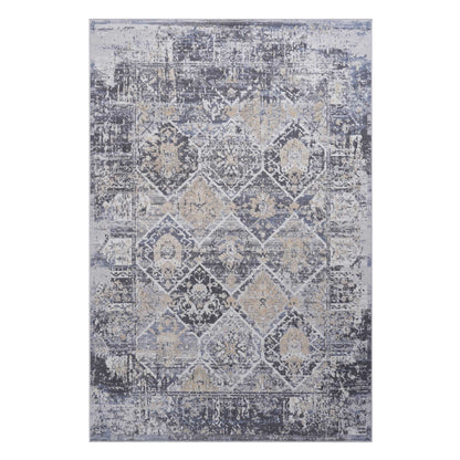 Payas - 6' X 9' Traditional Area Rug - Gray / Blue