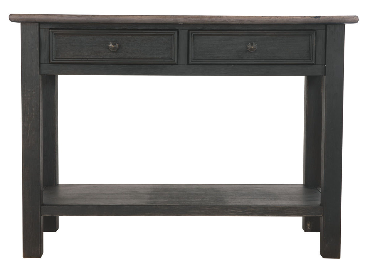 Tyler Creek - Sofa Table - Grayish Brown / Black