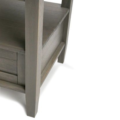 Warm Shaker - End Table - Dark Brown