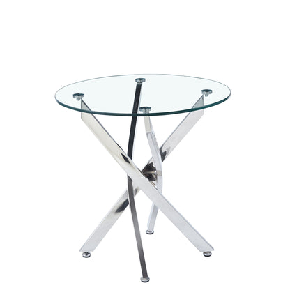 Round Table With Angular Slanted Legs