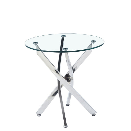 Round Table With Angular Slanted Legs