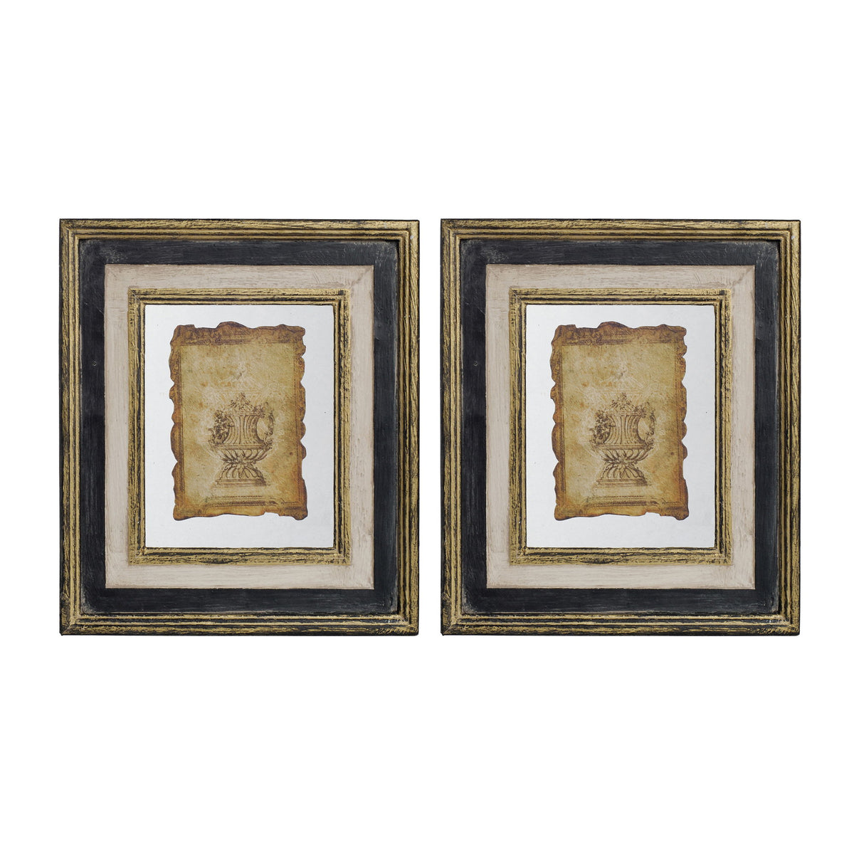 Lucian - Stylish Framed Antiqued Sculpture Print