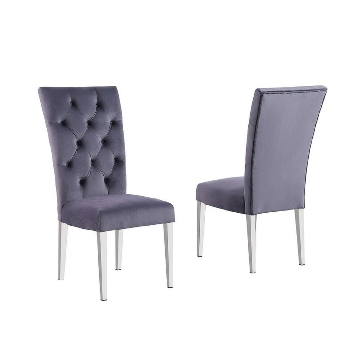 Modern Upholstered Tufted Dining Chair (Set of 2)