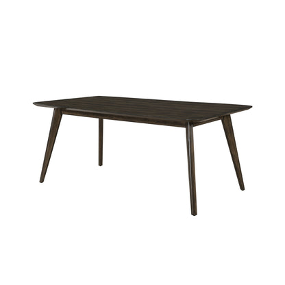 Rex - 72" Fixed Top Rectangle Dining Table - Walnut Brown