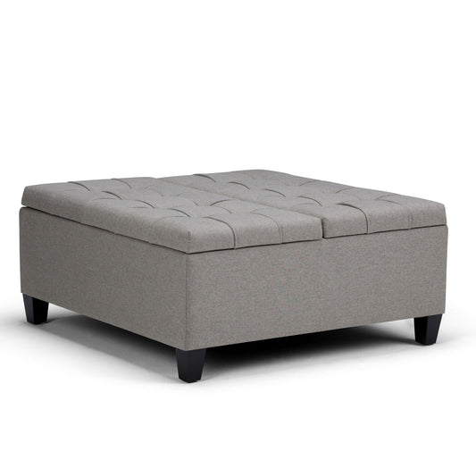 Harrison - Coffee Table Storage Ottoman - Gray