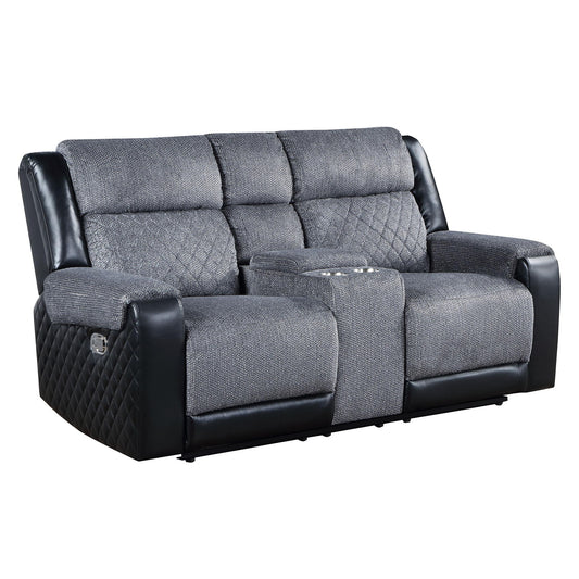 Alicia - Console Reclining Loveseat - Gray