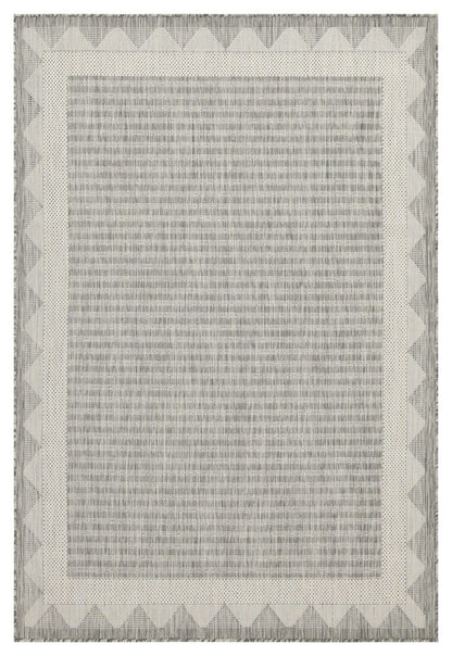 Sunshine - 5'3" X 7'3" Indoor & Outdoor Area Rug - Silver - Polypropylene