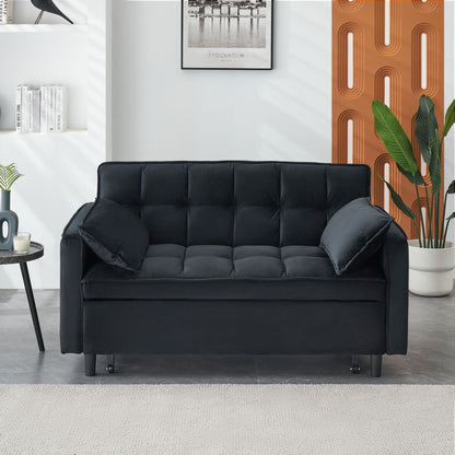 Sofa Bed With Pockets, 3 In 1 Convertible For Living Room
