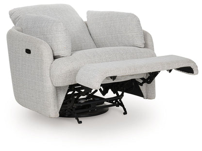 Alainmont Next-Gen Nuvella - Swivel Power Recliner - Stone