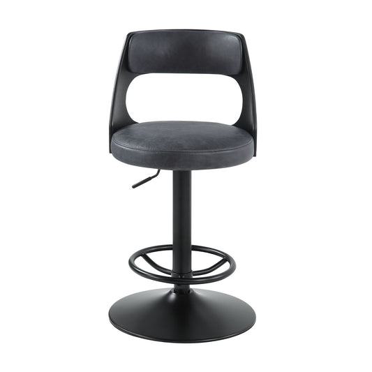 Sabi - Adjustable Stool With Swivel - Dark Brown