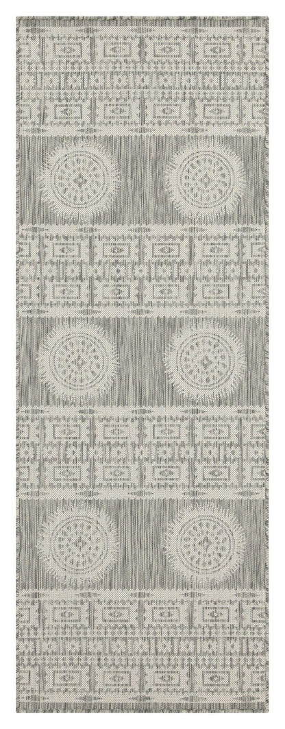 Sunshine - 5'3" X 7'3" Indoor, Outdoor Area Rug Polypropylene - Silver