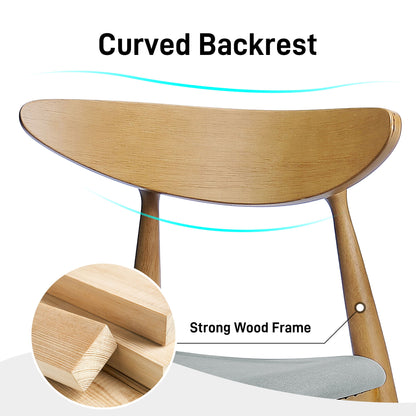 Ergonomic Back Dining Chairs (Set of 2)