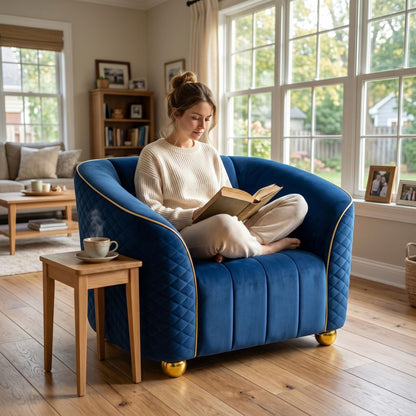 Single Sofa With Deep Seating And Durable Frame