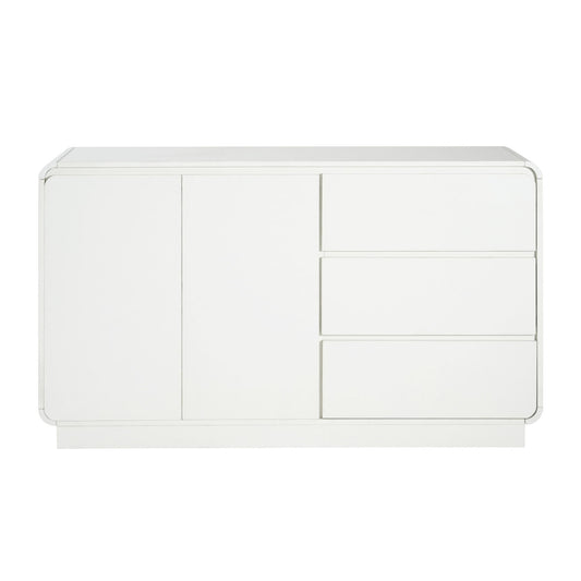 Sideboard, Wide Storage With 2 Doors And 3 Drawers