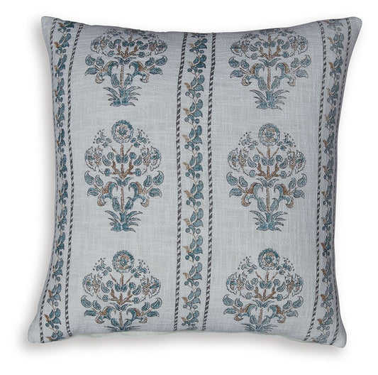 Paulmour - Pillow (Set of 4) - Ivory / Green / Brown