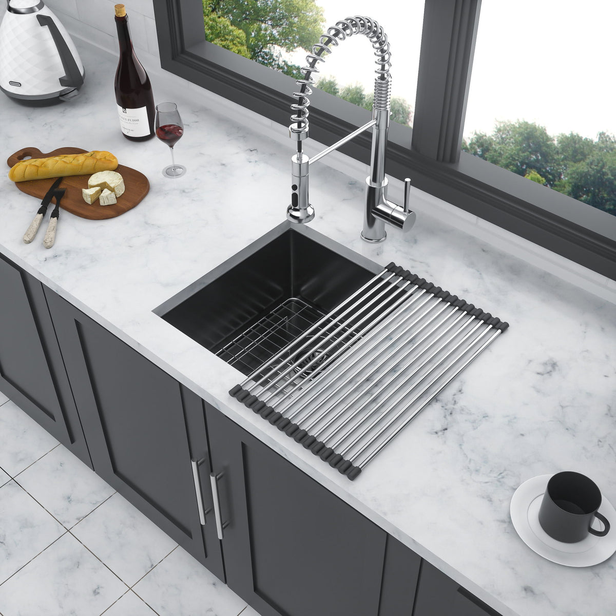 Undermount Kitchen Sink With Deep Single Bowl