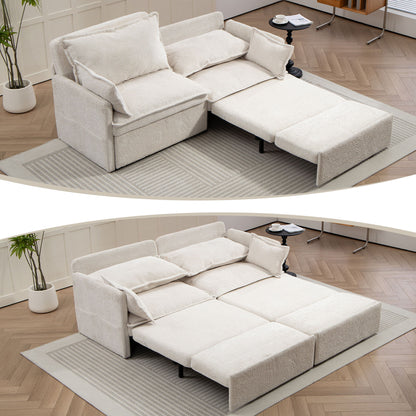 Pull Out Sofa Bed, Convertible Sleeper Sofa Couch, Side Storage, And USB / C - Type Charging Ports Chair