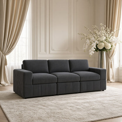Oversized Modular Sectional Sofa 3 Piece Set, Flexible Layout For Living Room