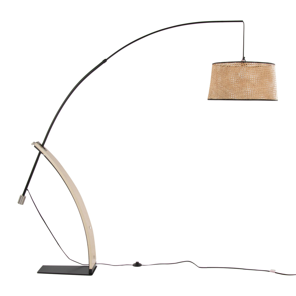 Robyn - Salon Floor Lamp - Natural / Black