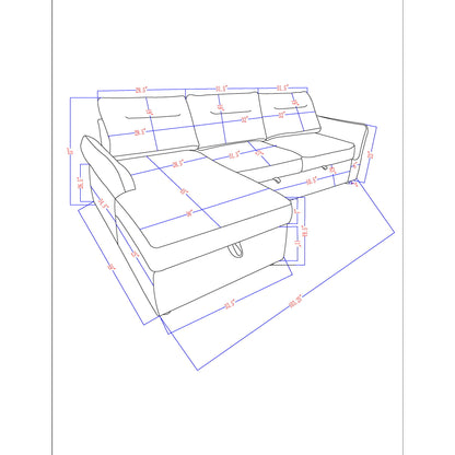 Montana - Sofabed With Storage - Gray