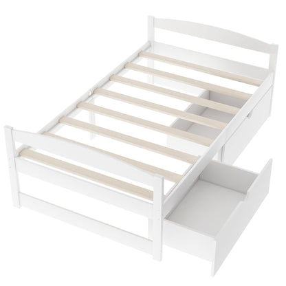 Platform Bed With 2 Drawers