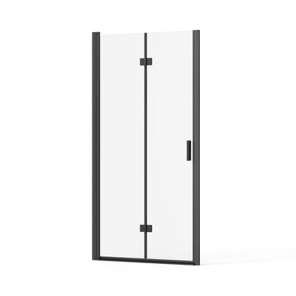 Bifold Frameless Shower Door With Tempered Clear Glass