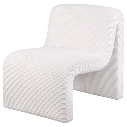 Winne - Curved Armless Accent Chair