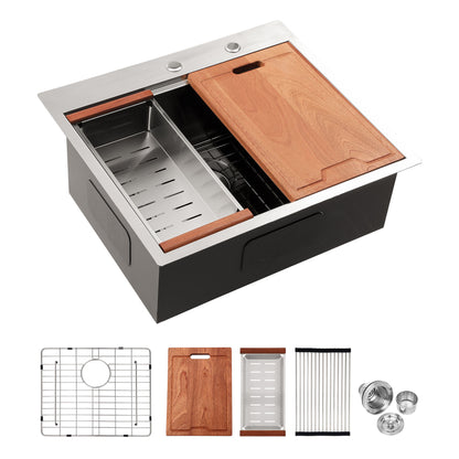 Drop In Kitchen Sink Stainless Steel 16 Gauge