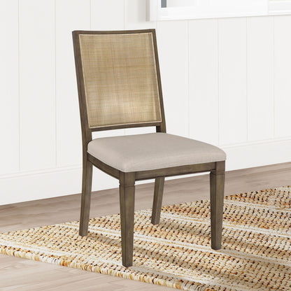 Stewart - Back Dining Side Chair (Set of 2) - Light Brown