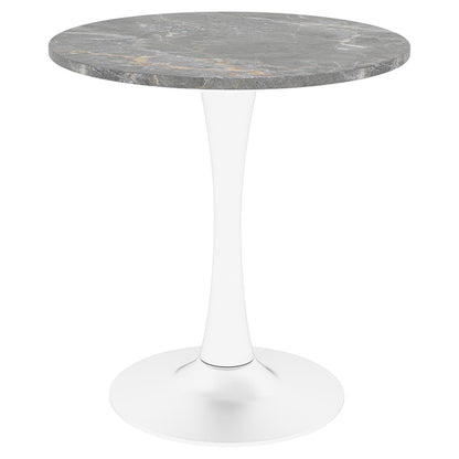 Coffee Table With Round Top For Living Rooms - Gray / White