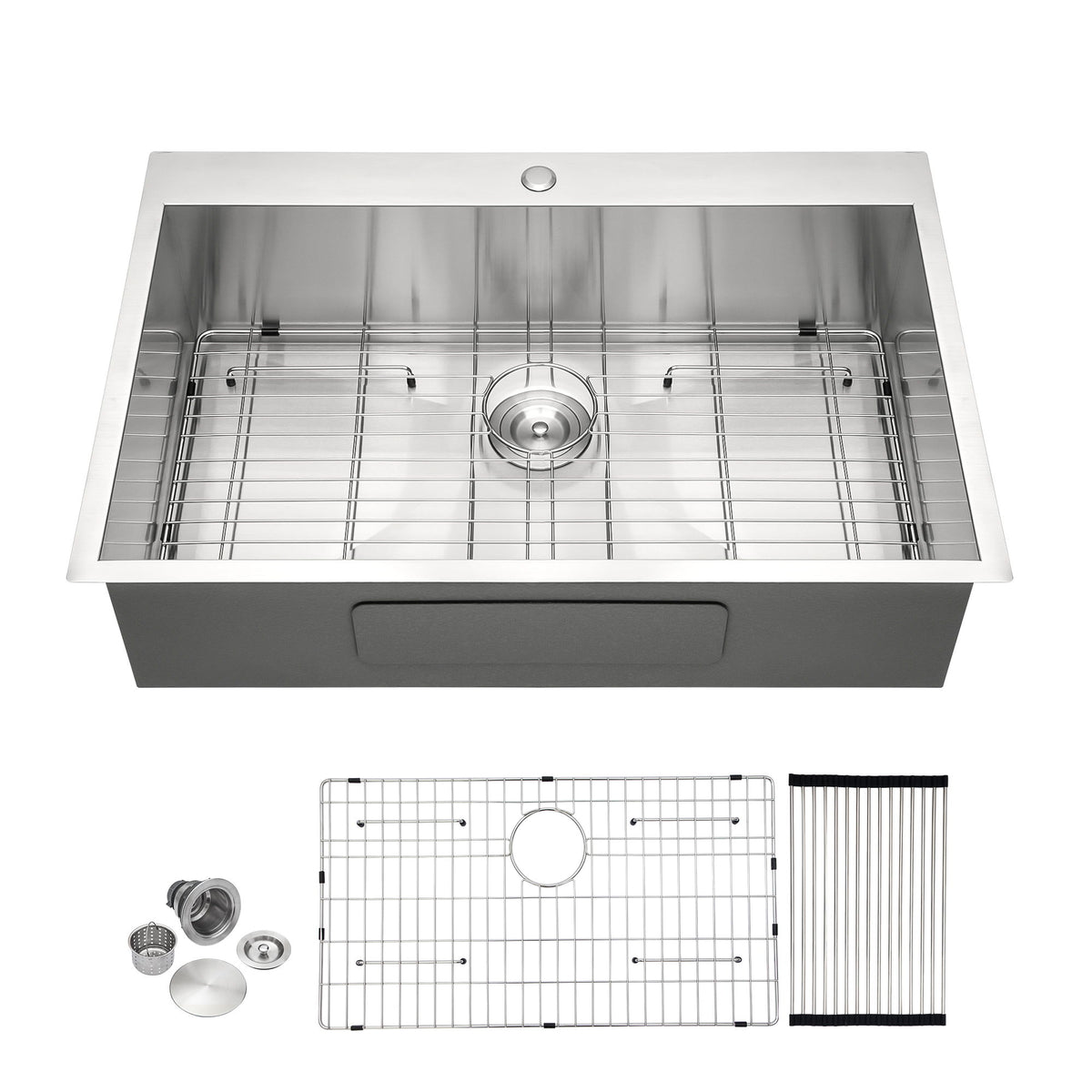 Stainless Steel Drop In Kitchen Sink, Topmount