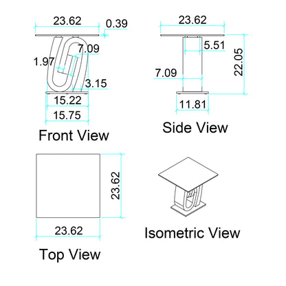 Chase - End Table Contemporary Design