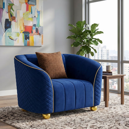 Single Sofa With Deep Seating And Durable Frame