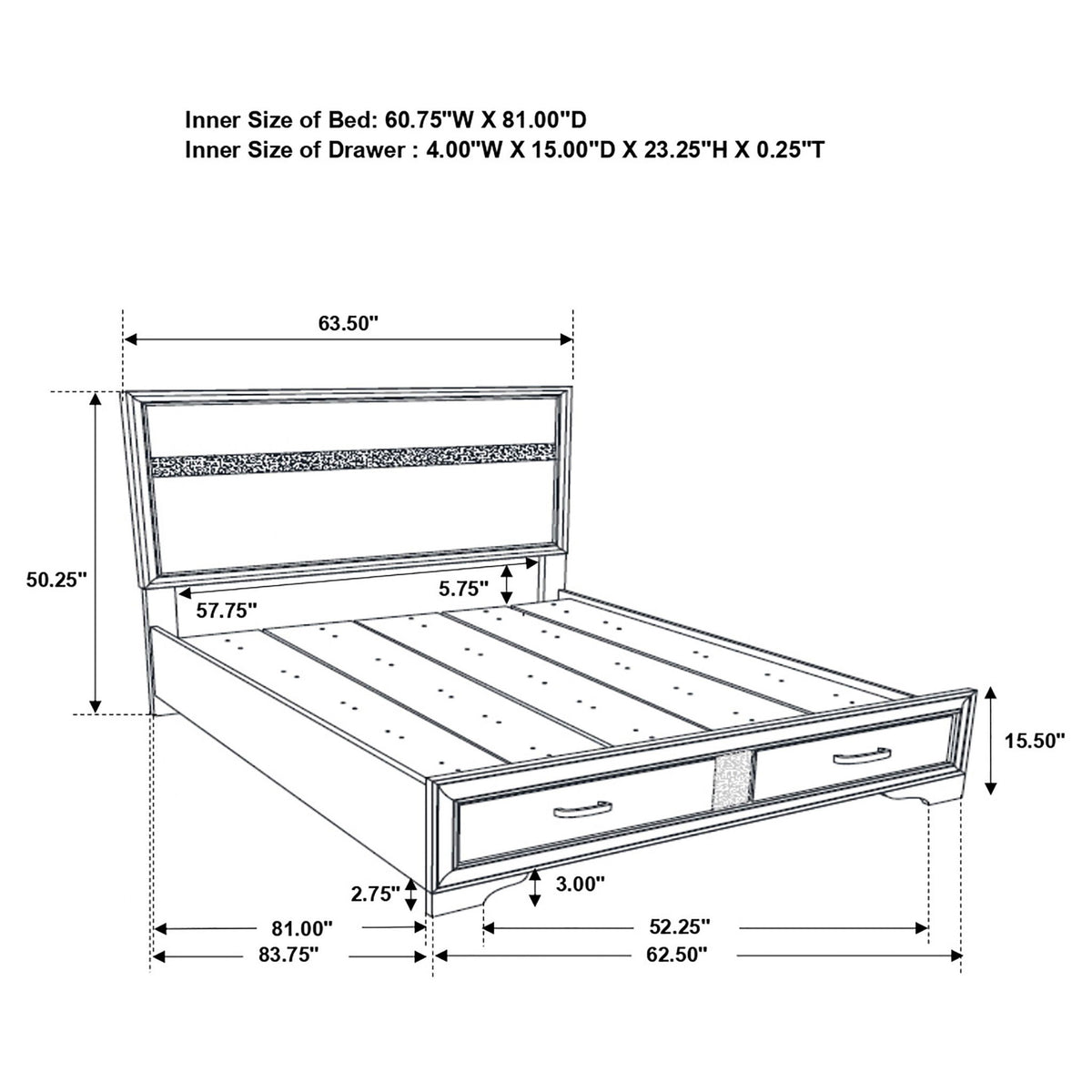 Corbin - Glittering Bedroom Set