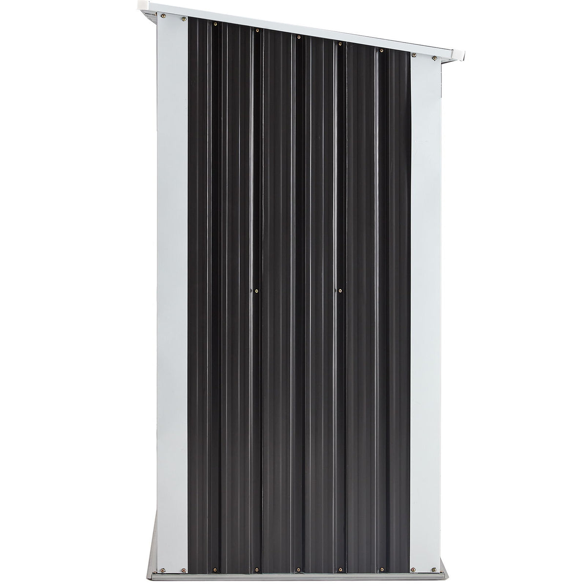 Log Storage Shed, Log Holder With Roof, Log Storage Shed, Firewood Rack For Backyard Garden Patio Porch, Anthracite Galvanized Steel - Dark Gray