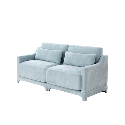 Elegant Sofa With Ergonomic Design And Lumbar Pillows